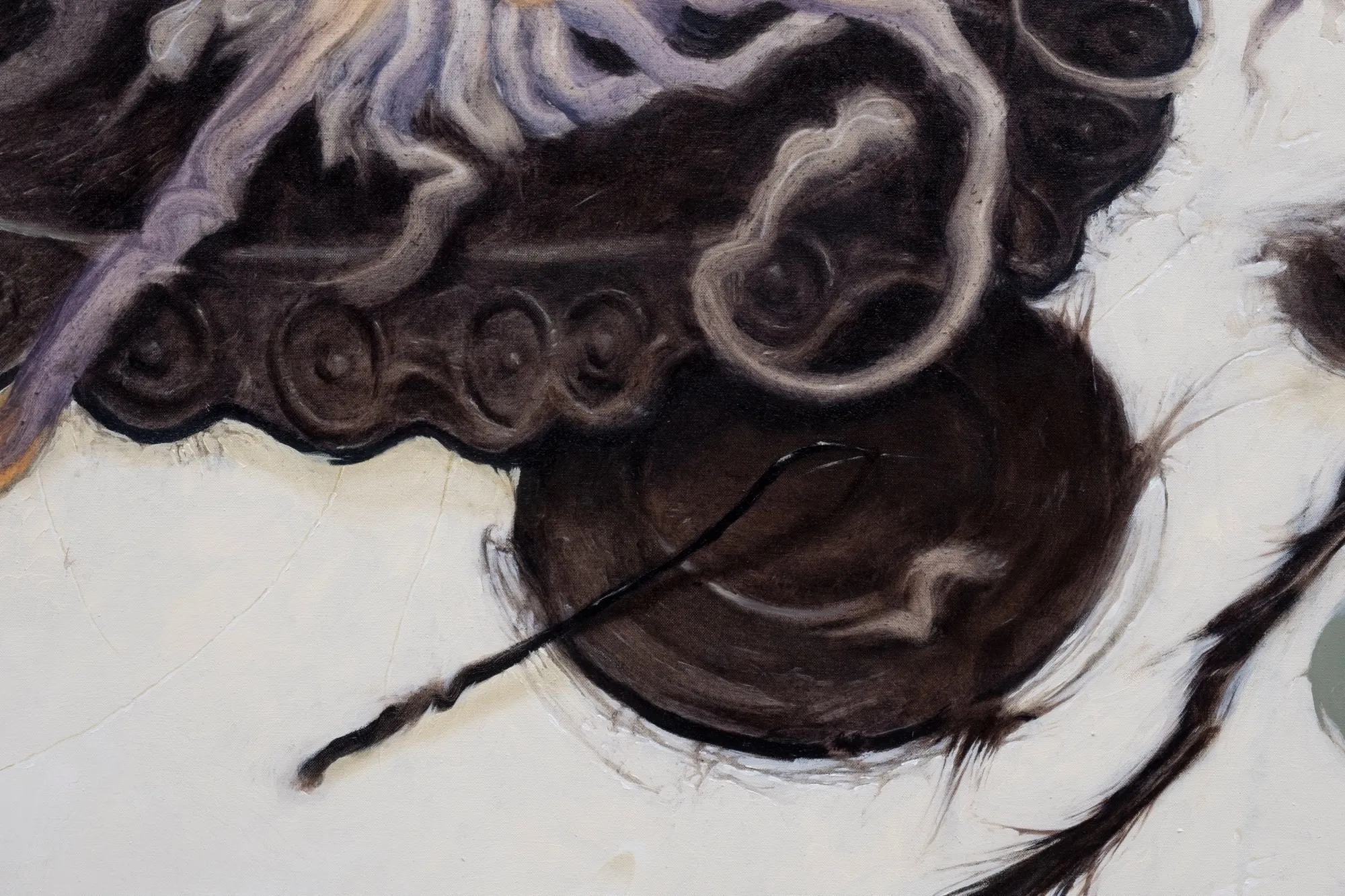 Una mosca sul tavolo, detail